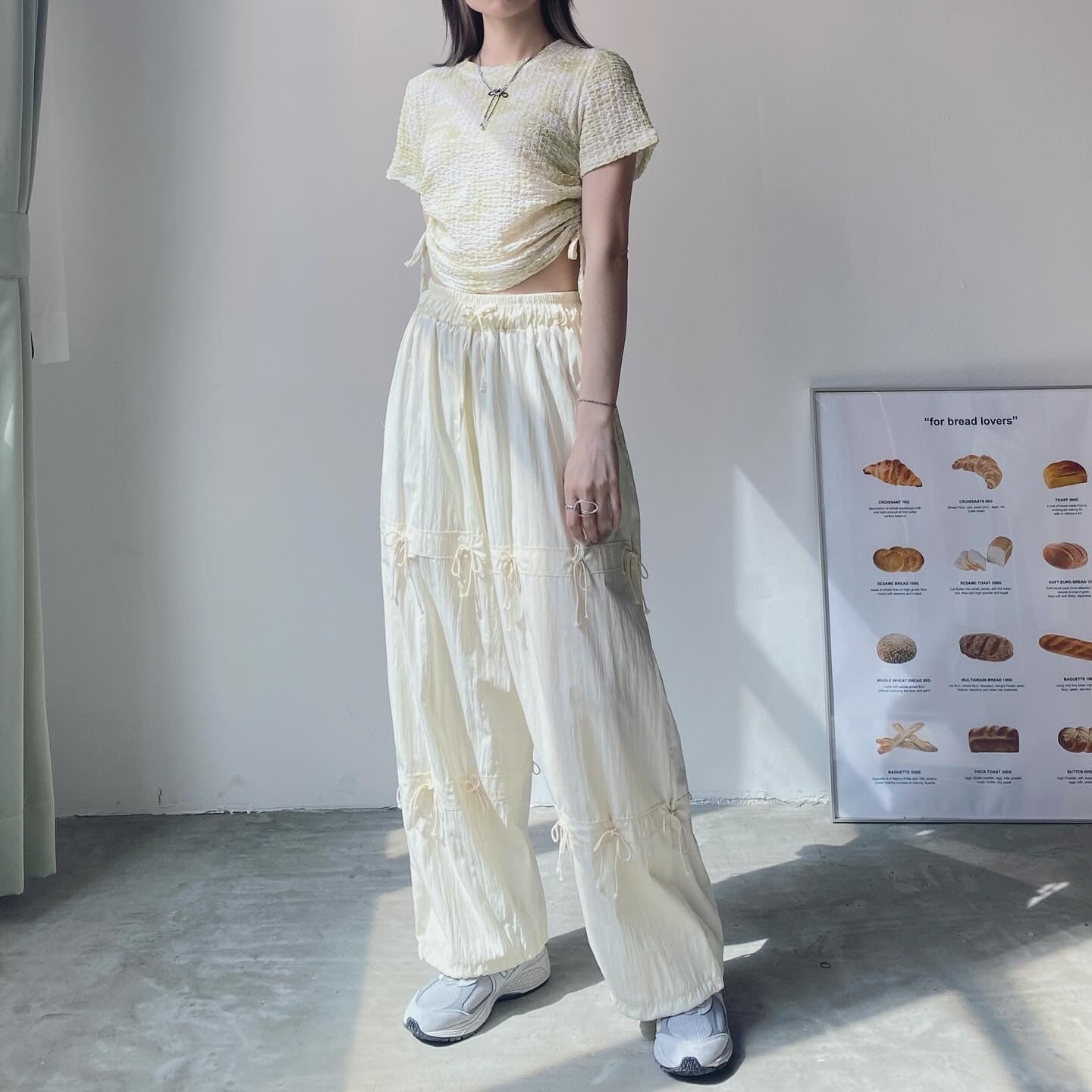 現貨 PT059 Ribbon Pants - Ivory | Black