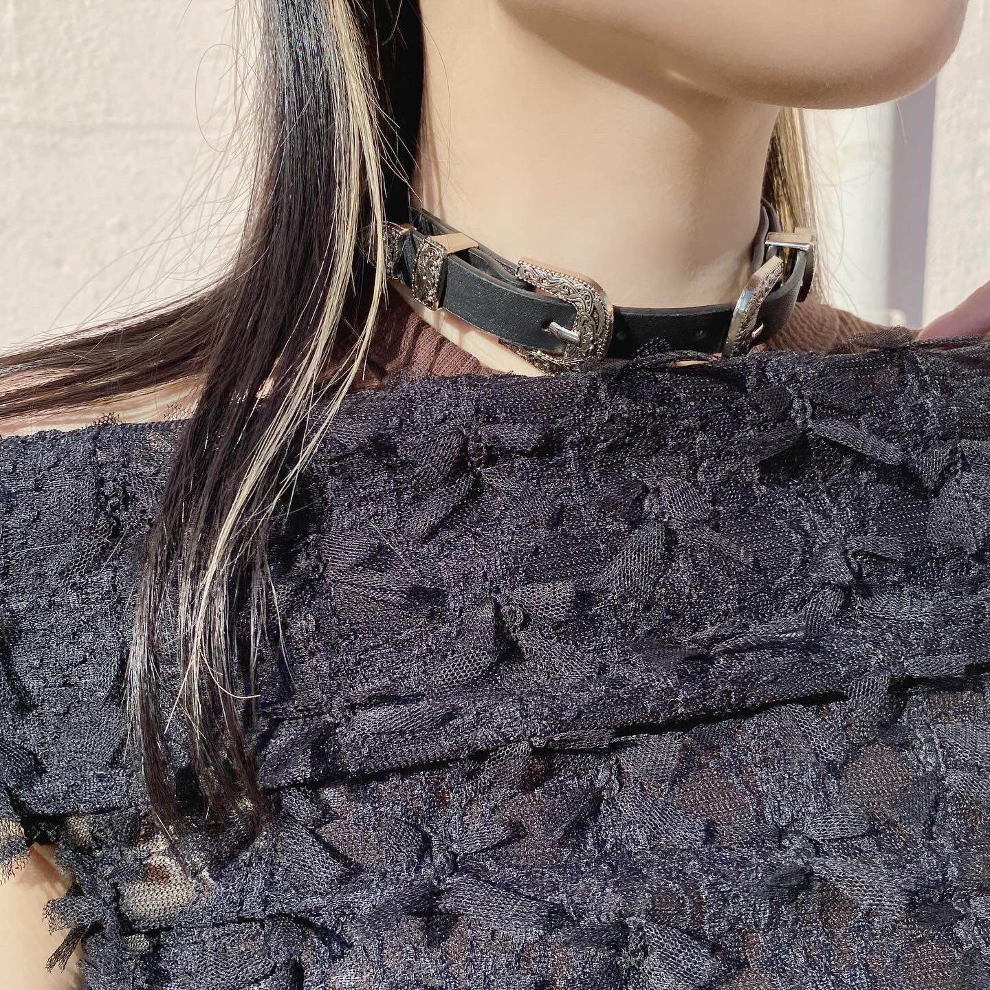 KA285 PU Leather Choker