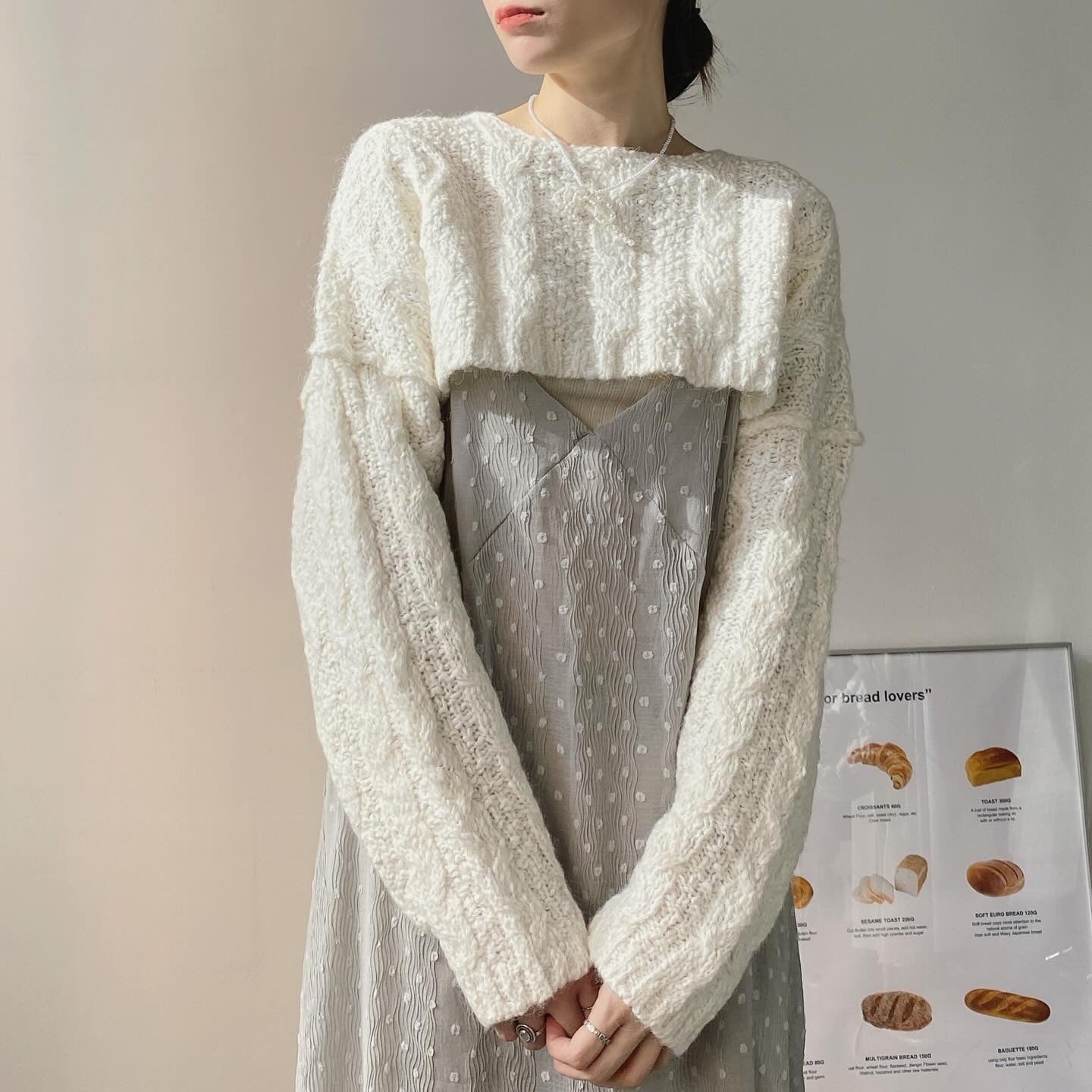 現貨 TP440 Wool Crop Knit - Ivory