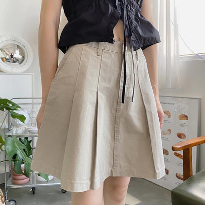 現貨 SK138 Pleated Skirt - Khaki