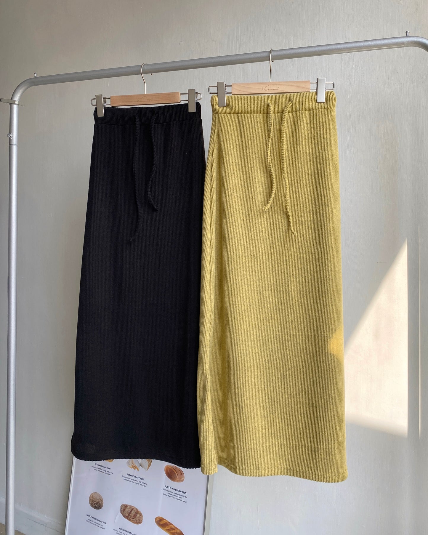 SK176 Must have!! Skirt - Black | Mustard