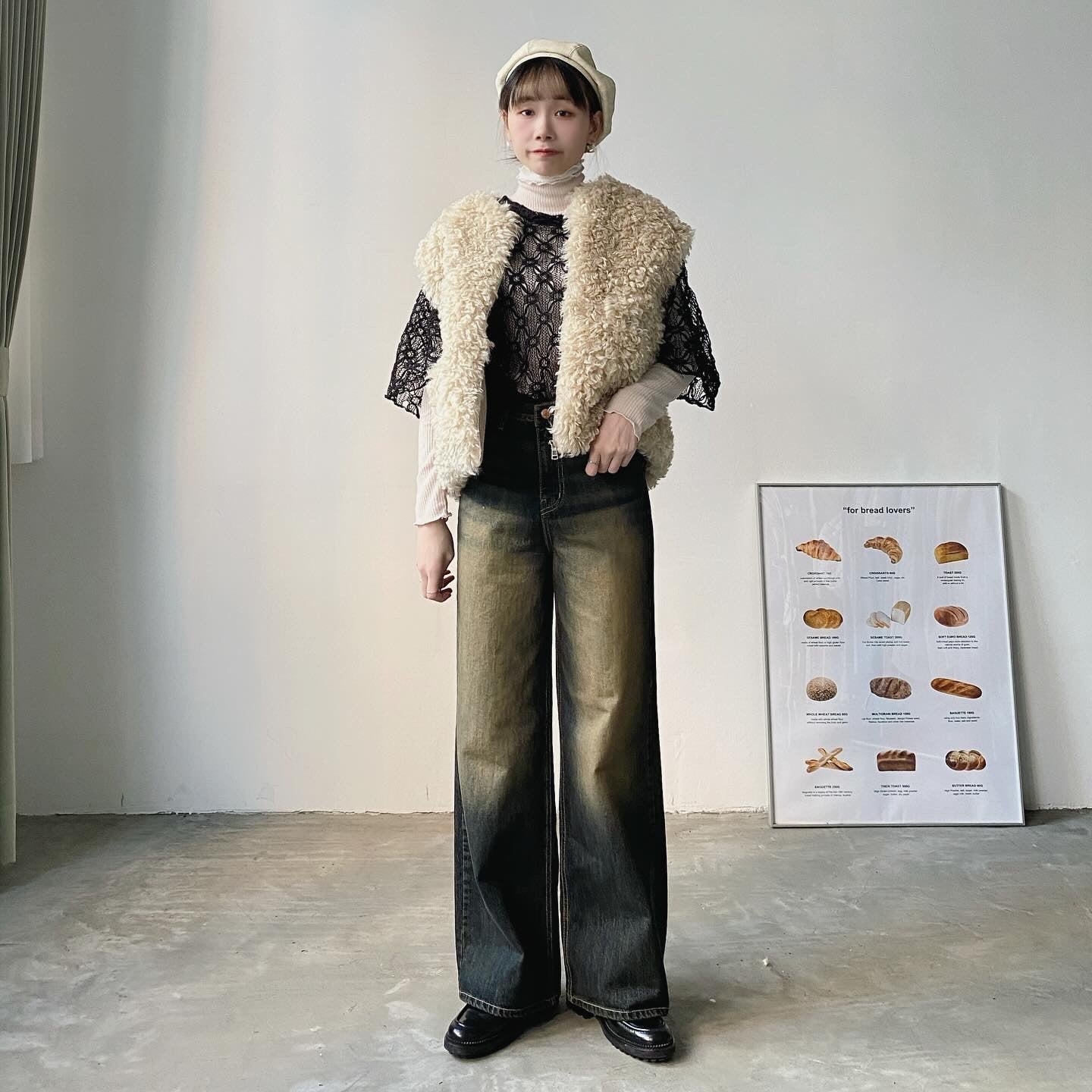 現貨 VT189 Teddy Bear Vest Coat - Beige