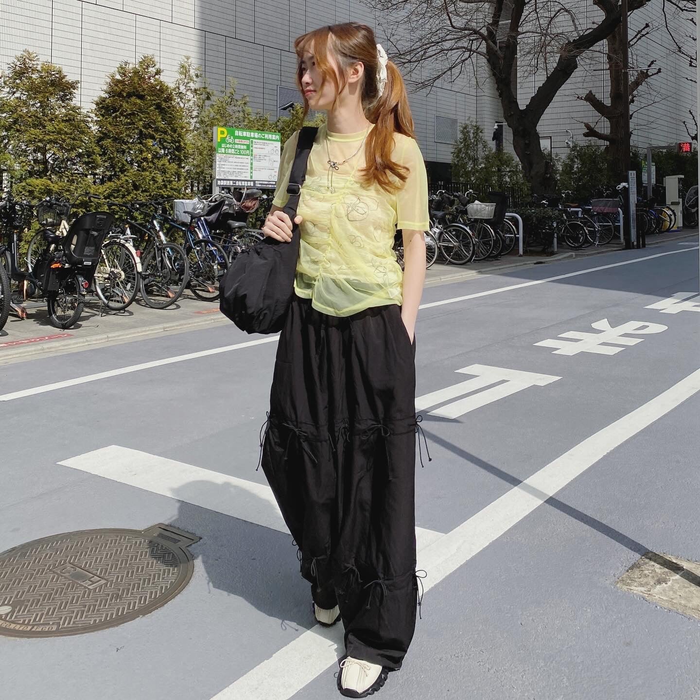 現貨 PT059 Ribbon Pants - Ivory | Black