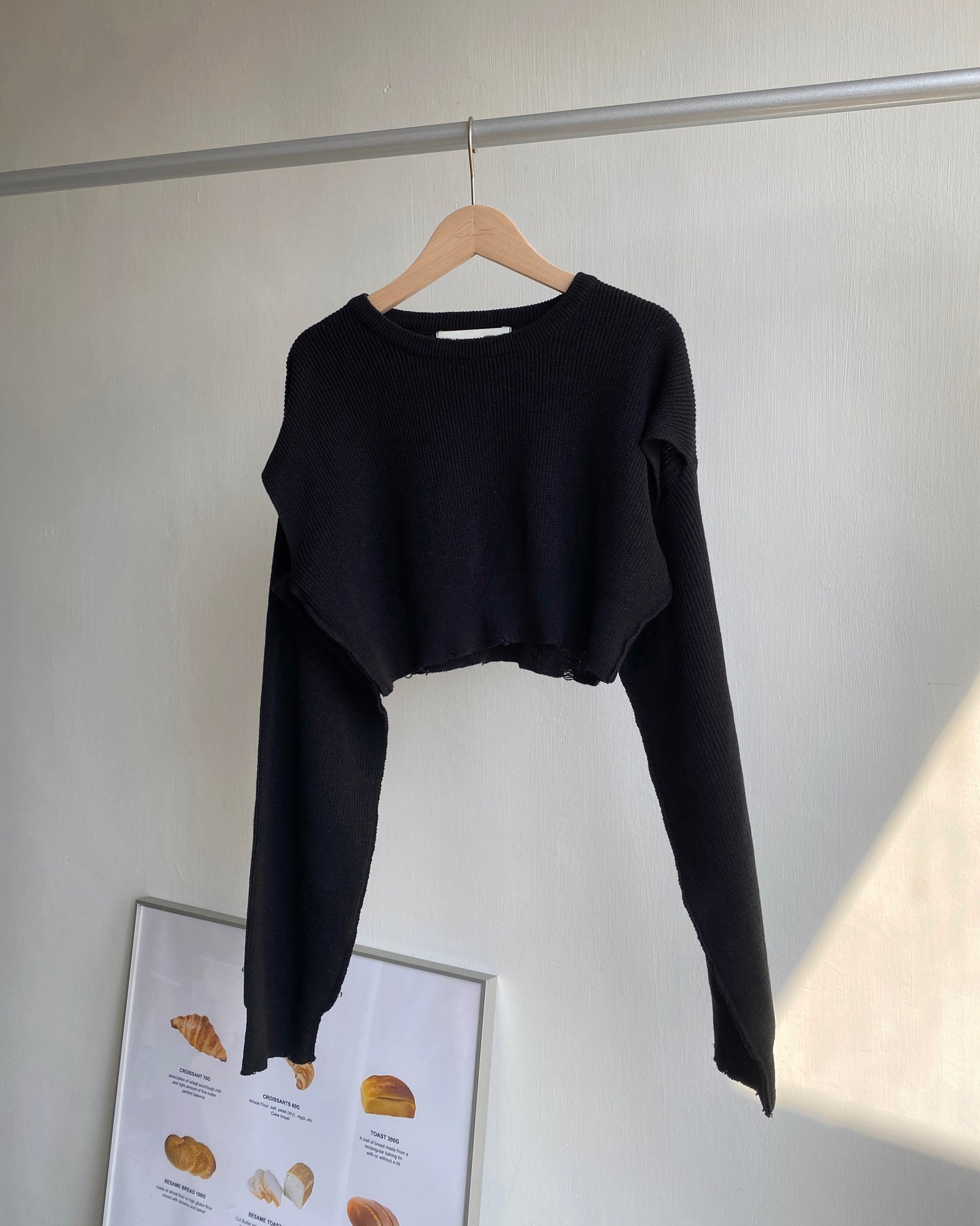 TP478 Crop Knit Top - White | Navy | Black