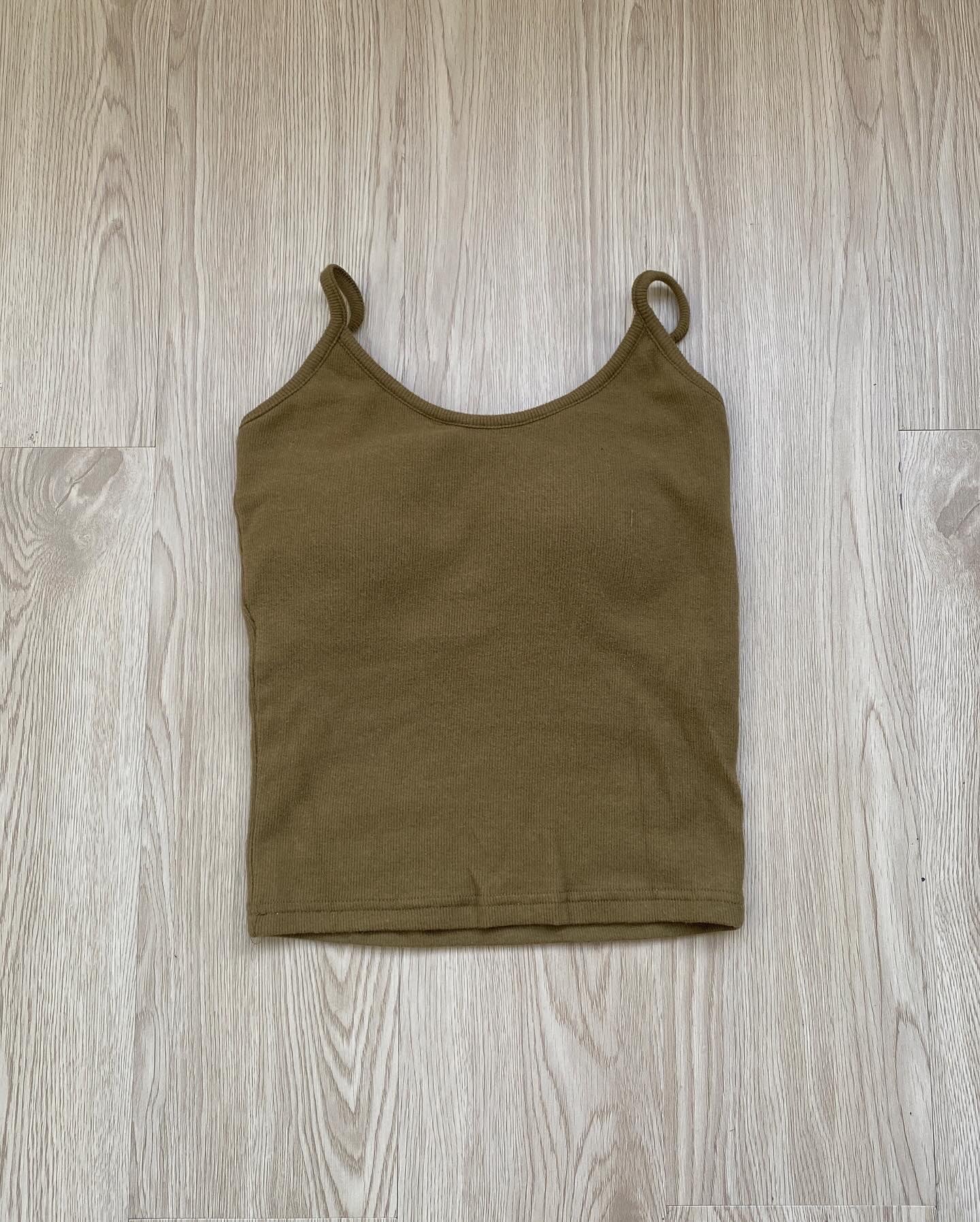 VT219 Must have!! Sleeveless with pad - Dark green | Khaki | Ivory