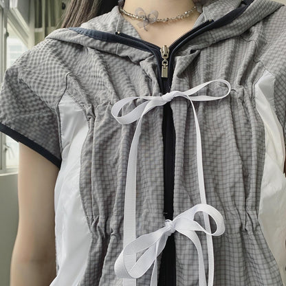 TP468 Flying Shirring Ribbon Jumper - Gray | Beige