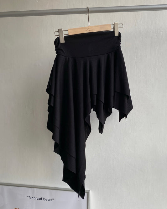 SK175 Irregular Skirt - Black