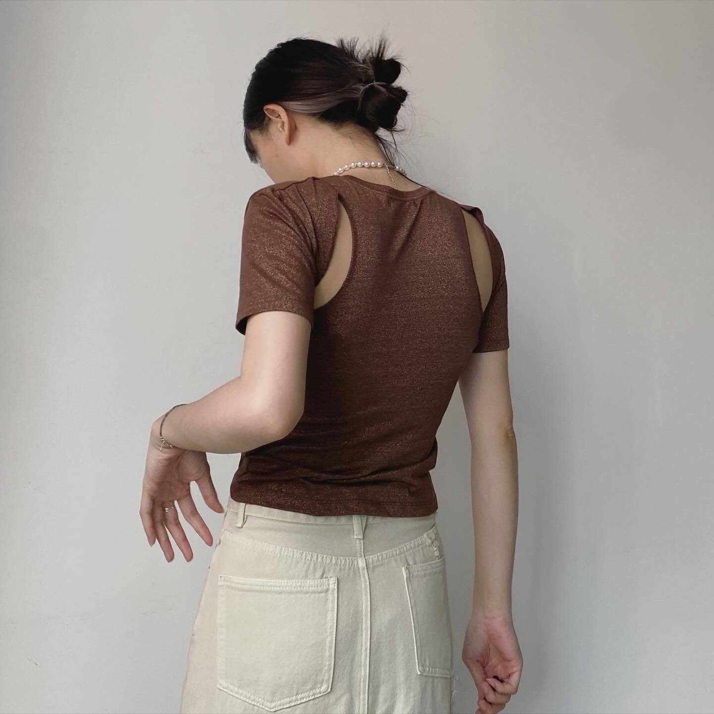 現貨 TP369 Cut out Top - Brown