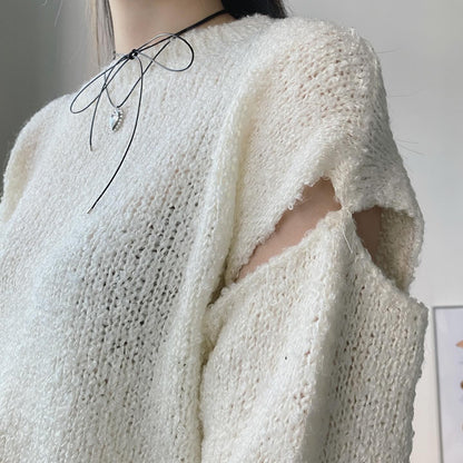 現貨 TP433 Cropped Knitwear - Ivory | Black