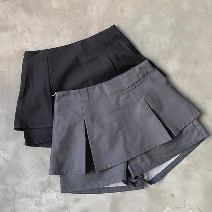 現貨 SK149 Box Pleat Skirt - Black