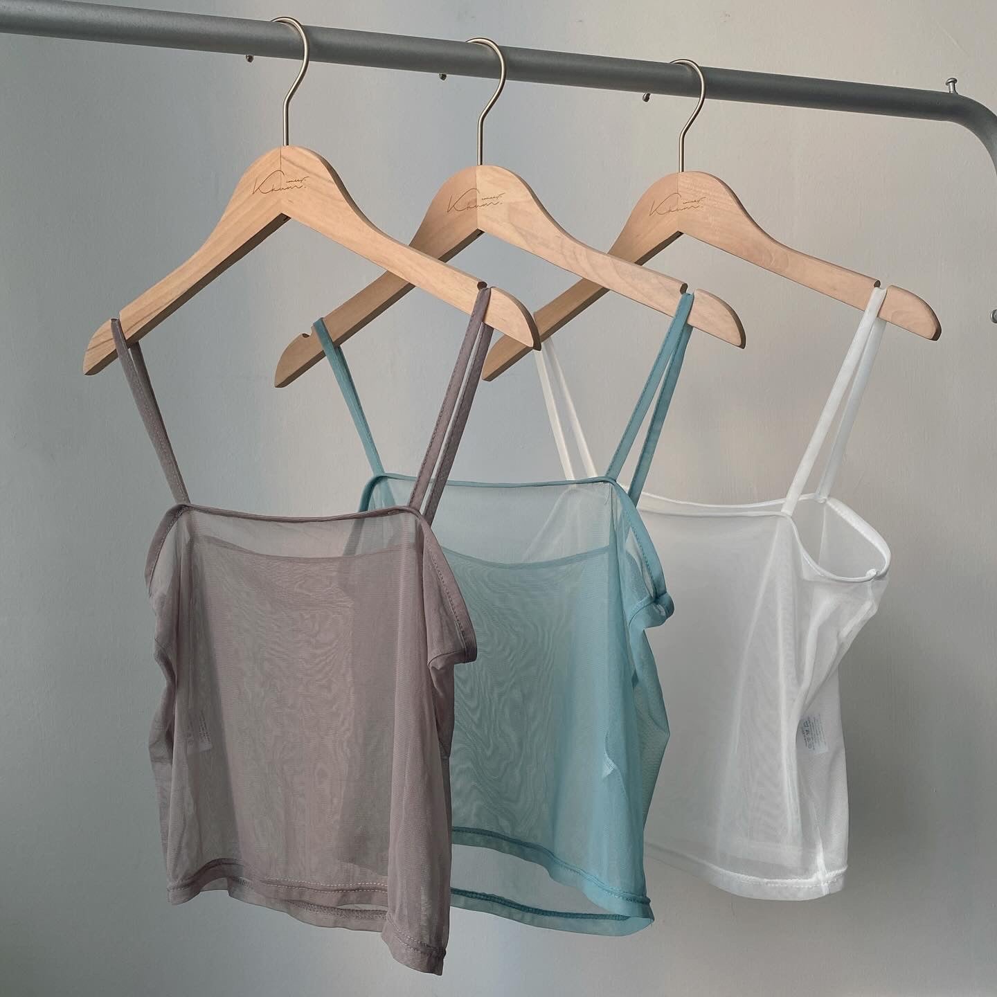 現貨 VT191 Sheer Vest - Sky | Gray | White