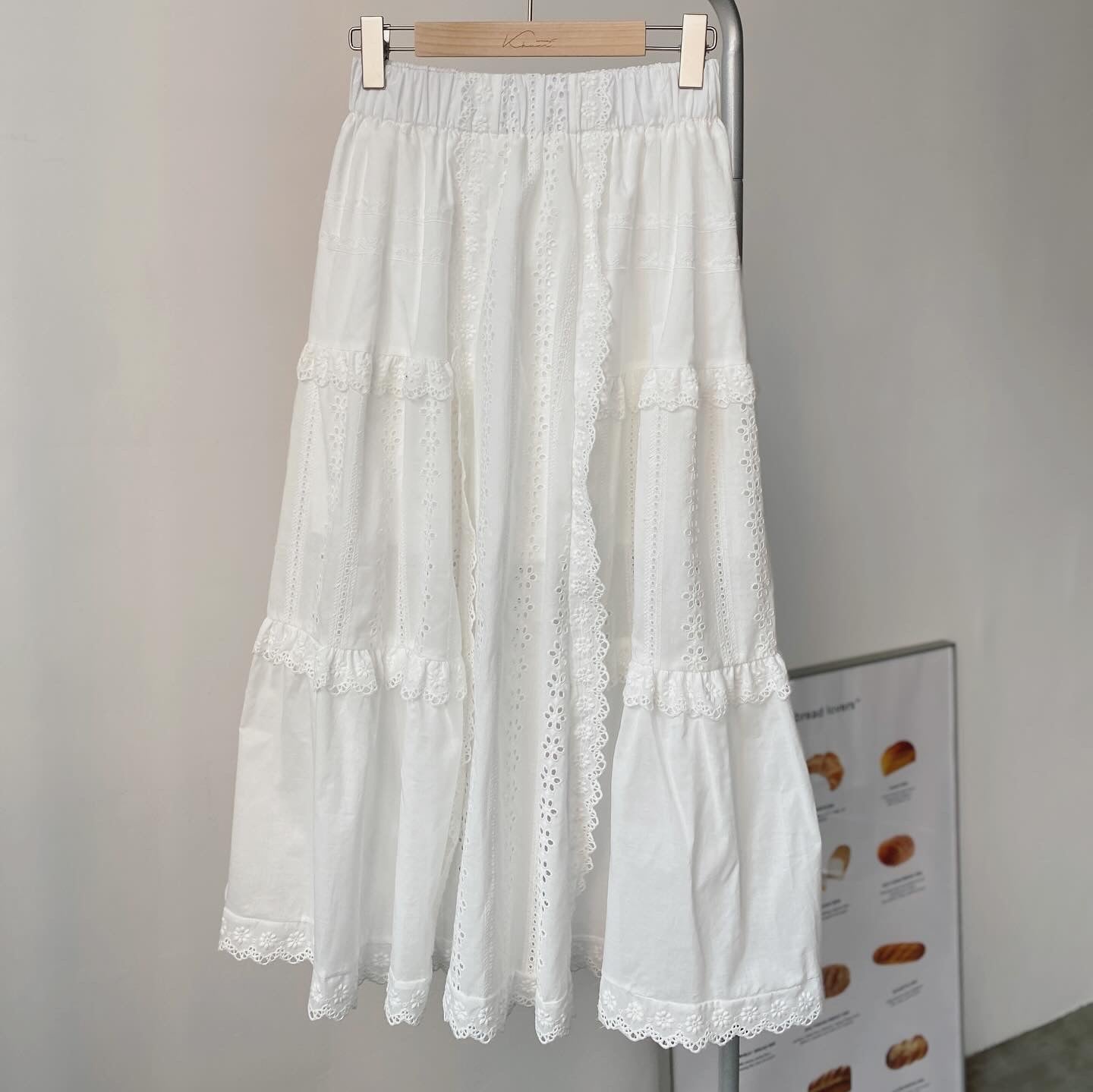 現貨 SK155 Lace Skirt - White