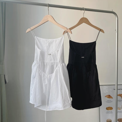 現貨 VT210 Backless Vest - White | Black