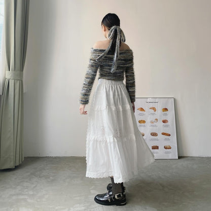 現貨 SK155 Lace Skirt - White