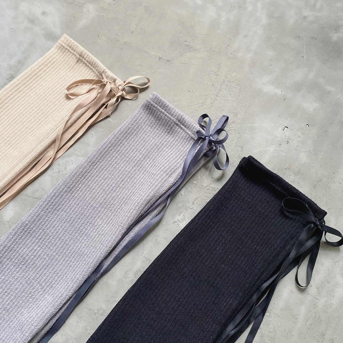 現貨 KA224 Solid Tone Leg Warmers - Beige | Gray | Black