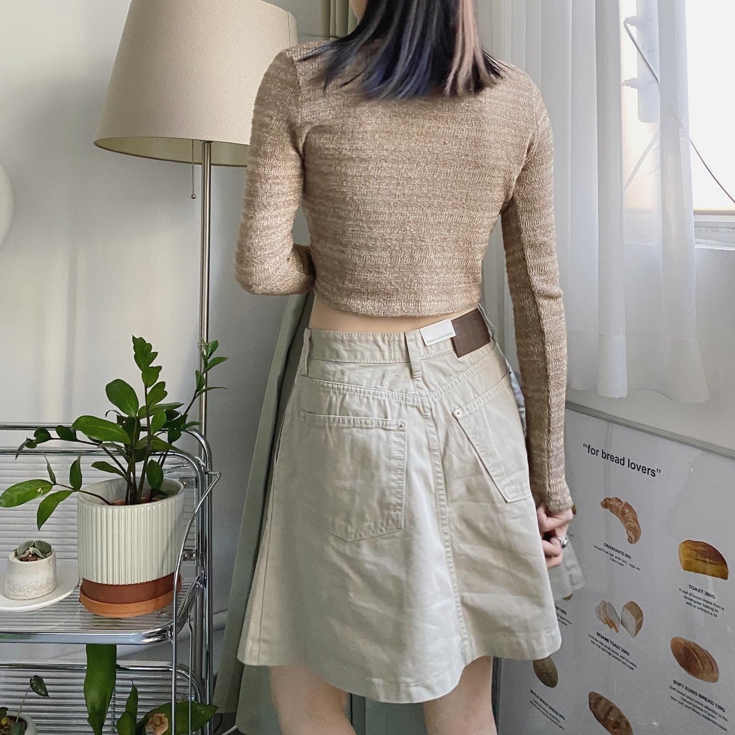 現貨 SK138 Pleated Skirt - Khaki