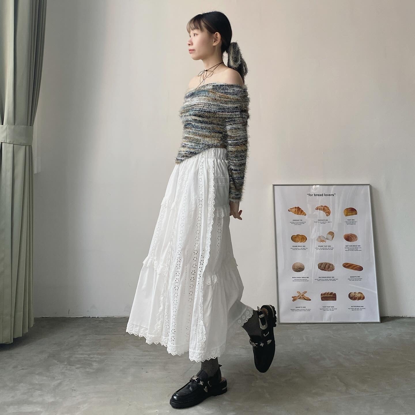 現貨 SK155 Lace Skirt - White