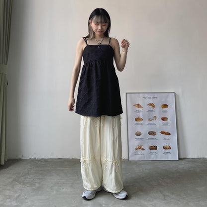 現貨 PT059 Ribbon Pants - Ivory | Black