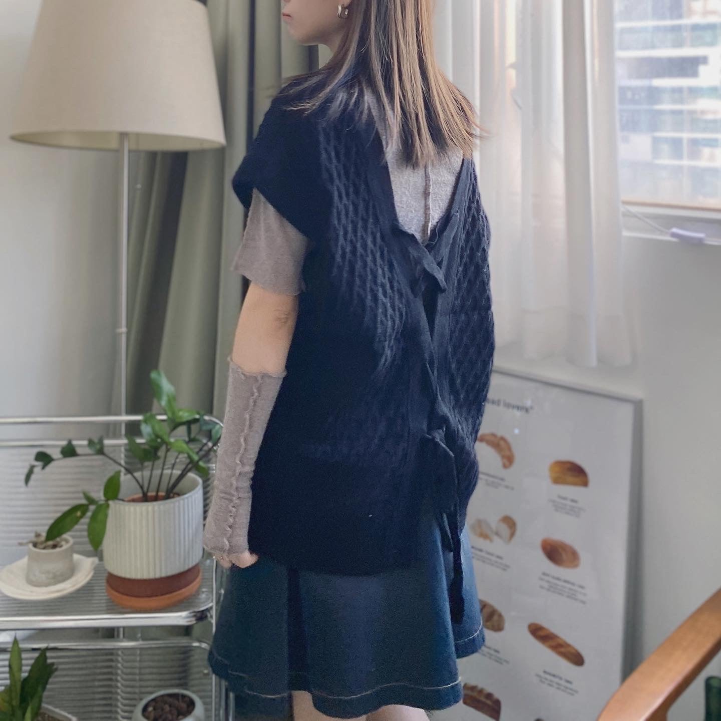 現貨 TP418 Crop Top with Arm Warmers - Gray | Navy