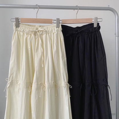 現貨 PT059 Ribbon Pants - Ivory | Black