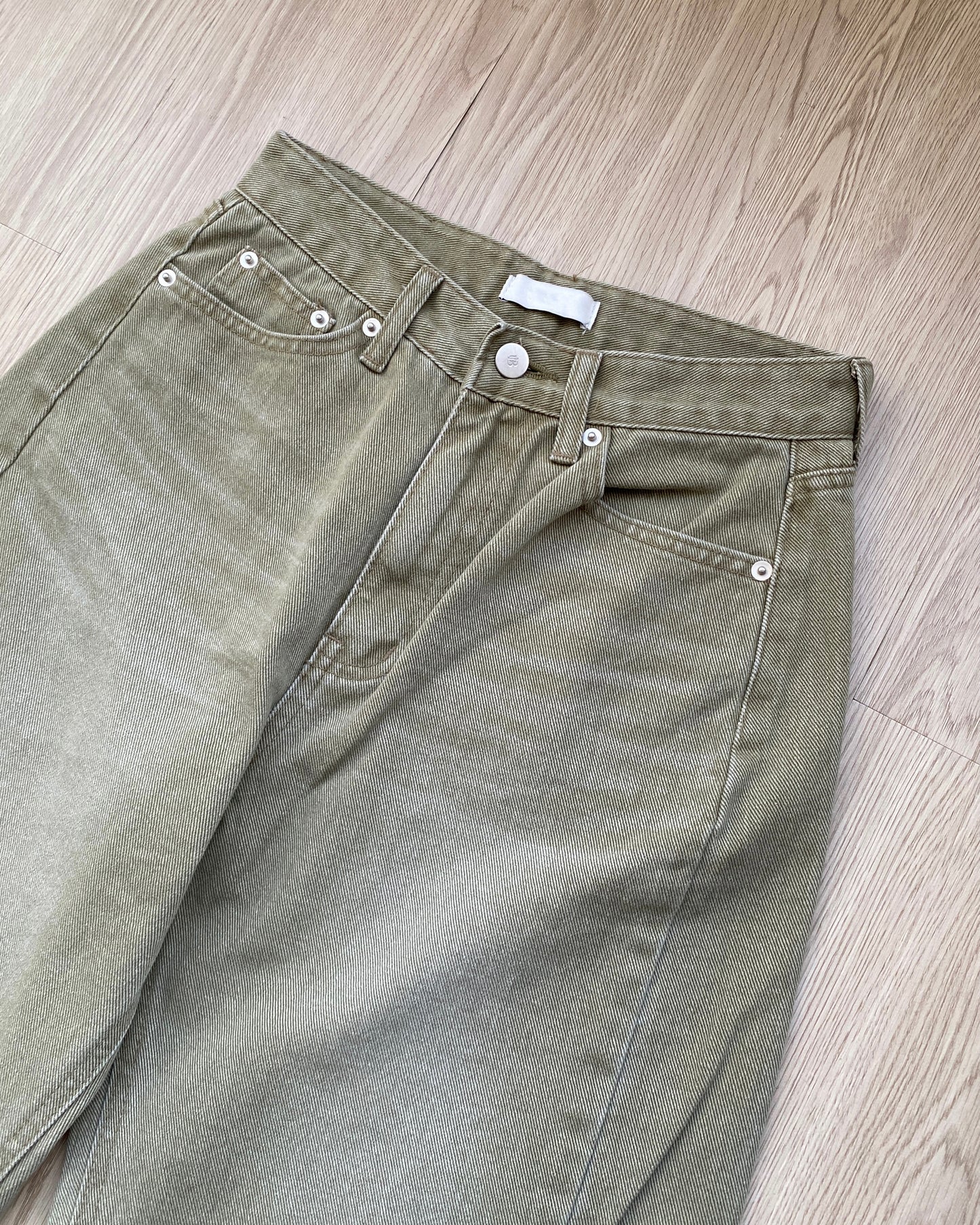 JN050 Straight Jeans - Olive