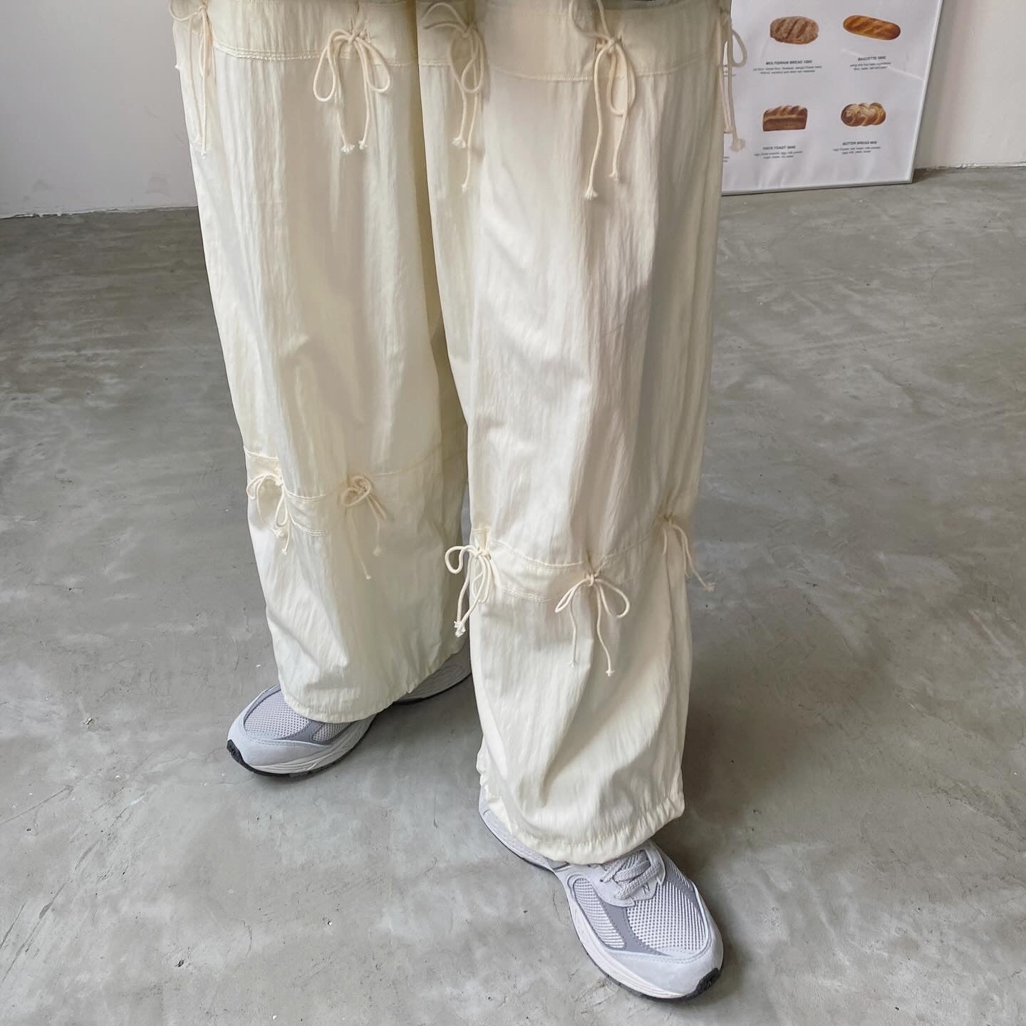 現貨 PT059 Ribbon Pants - Ivory | Black