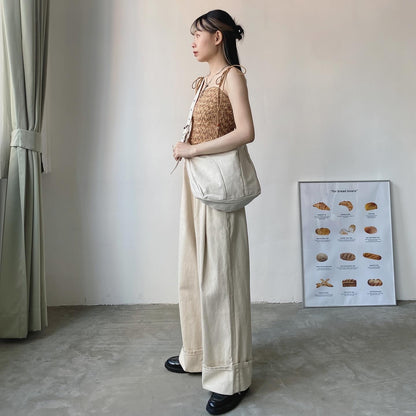 現貨 BG026 Shoulder & Cross Bag - Ivory | Black