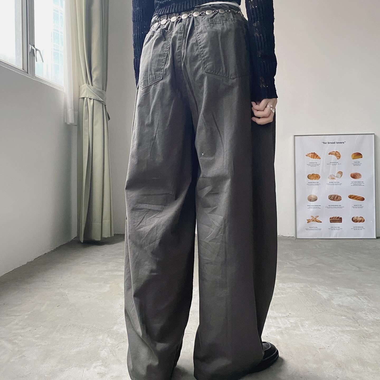 現貨 PT064 Balloon Pants - Ivory | Charcoal