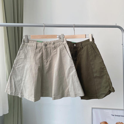 現貨 SK138 Pleated Skirt - Khaki