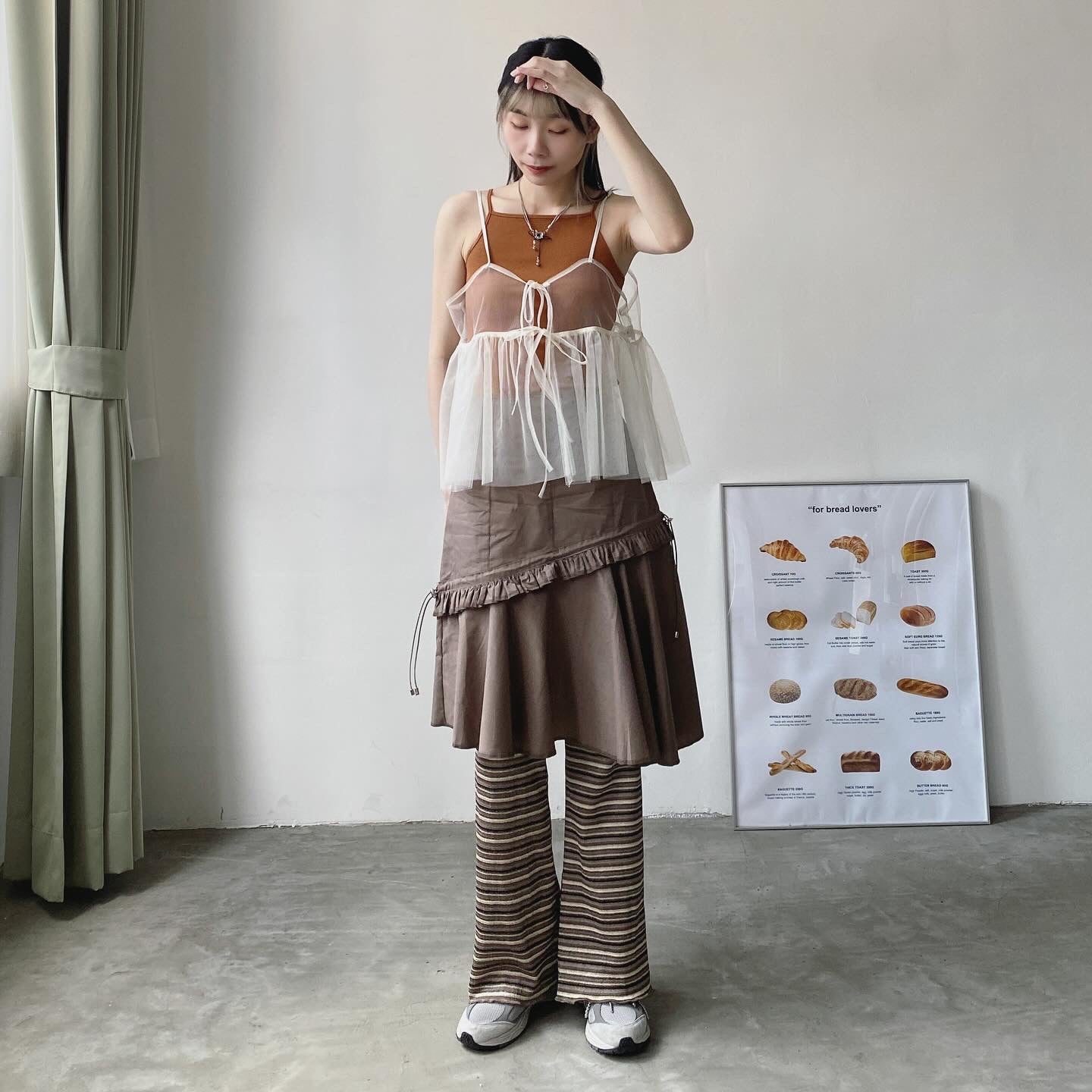 現貨 SK169 Irregular Ruffle Skirt - Brown | Black