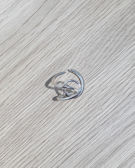 KA294 S925 Knot Ring