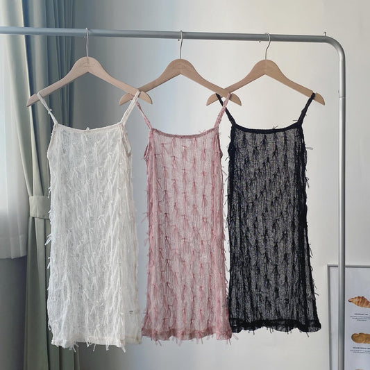 現貨 VT212 Sheer Vest - Pink | White | Black