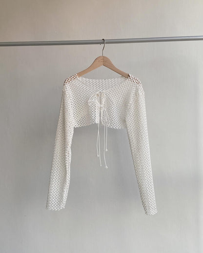 現貨 CD042 Meshed Crop Top - Gray | White