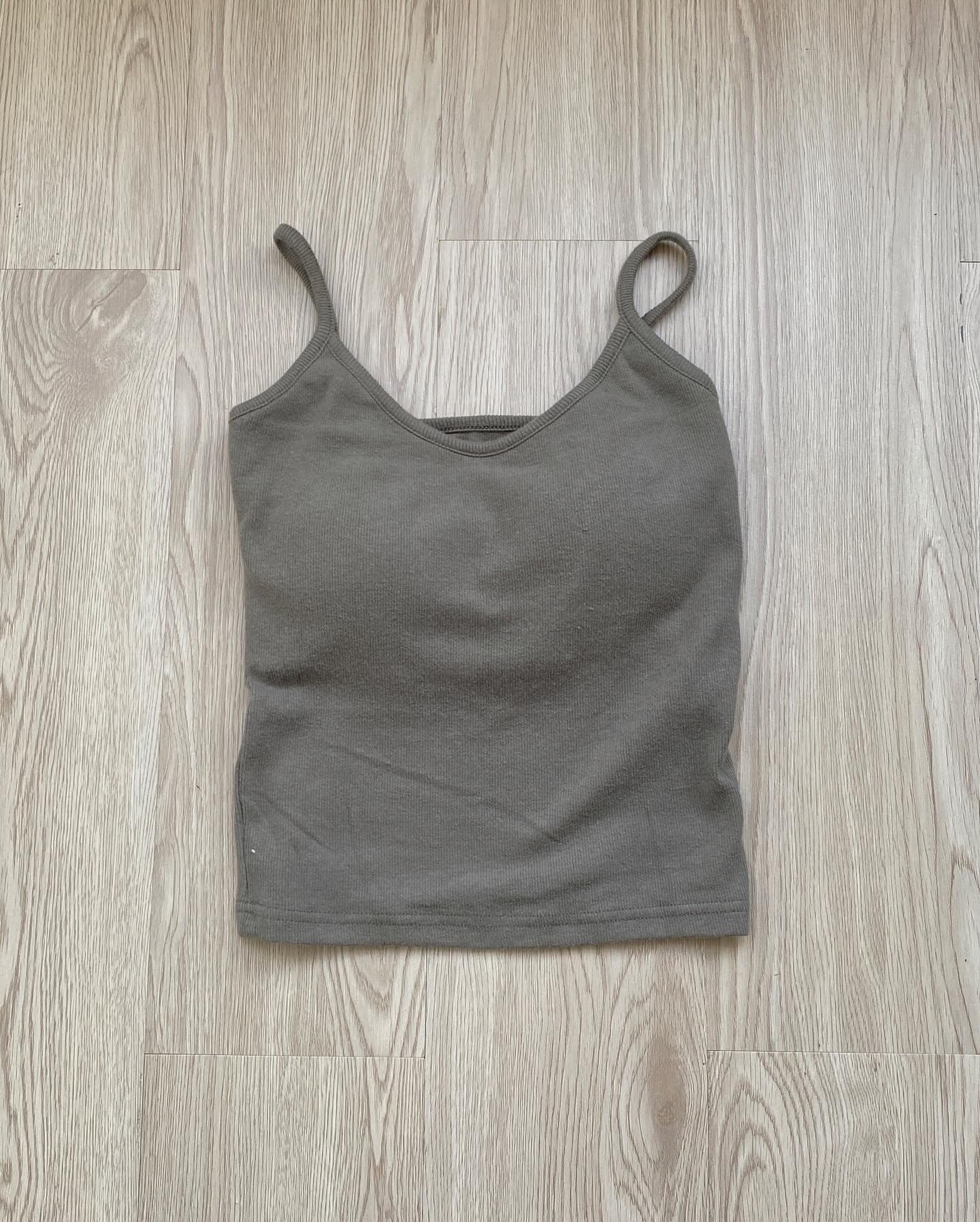 VT219 Must have!! Sleeveless with pad - Dark green | Khaki | Ivory