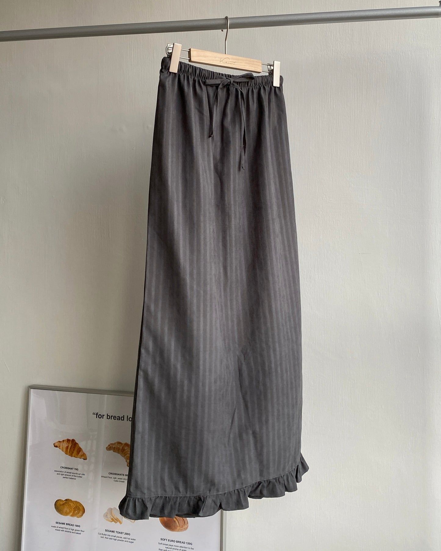 SK174 Stripes Skirt - Brown | Gray