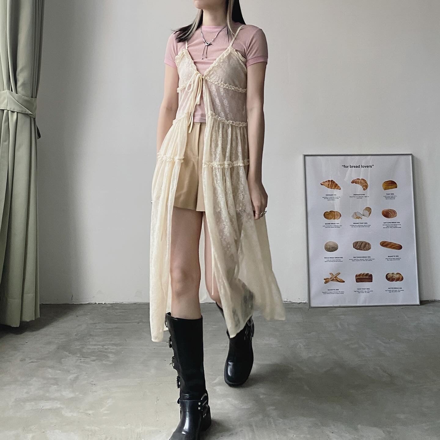 現貨 TP461 Sweet Sheer Top - Pink | White | Green