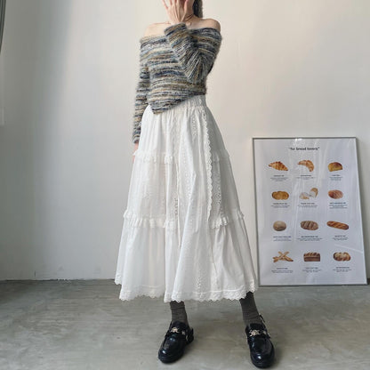 現貨 SK155 Lace Skirt - White