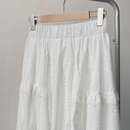 現貨 SK155 Lace Skirt - White