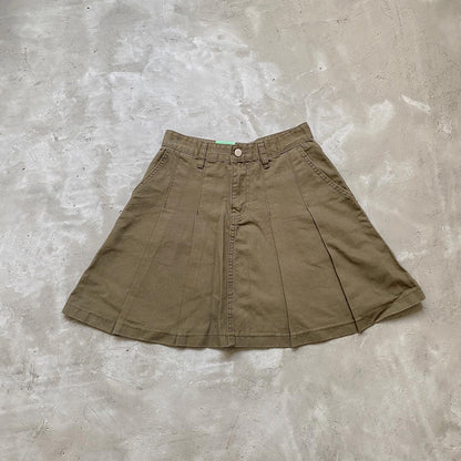 現貨 SK138 Pleated Skirt - Khaki