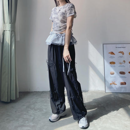 現貨 PT059 Ribbon Pants - Ivory | Black