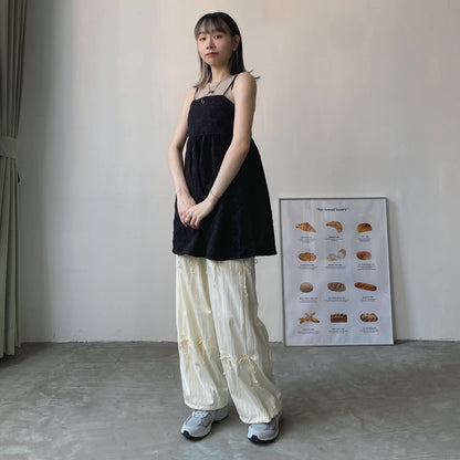 現貨 PT059 Ribbon Pants - Ivory | Black