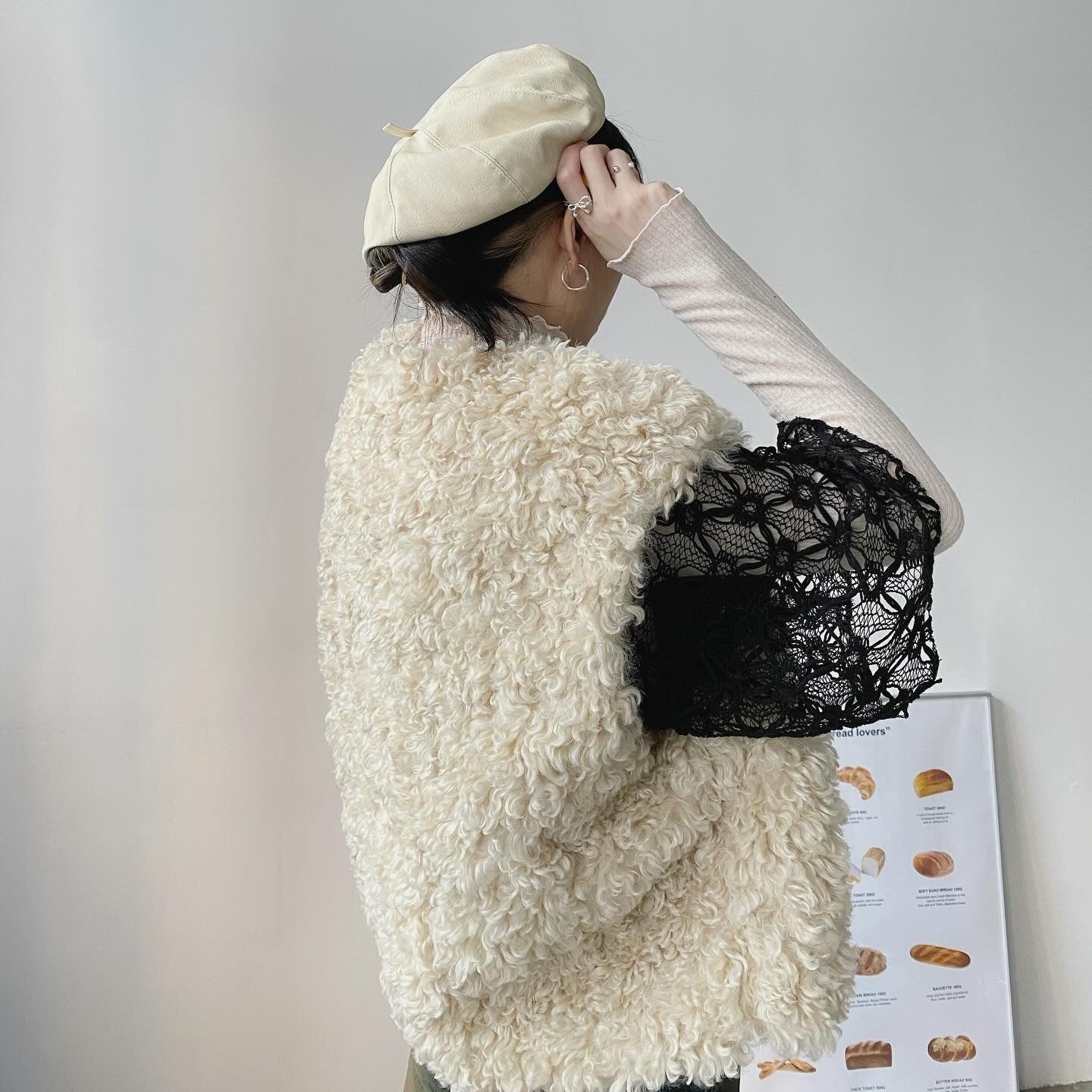 現貨 VT189 Teddy Bear Vest Coat - Beige