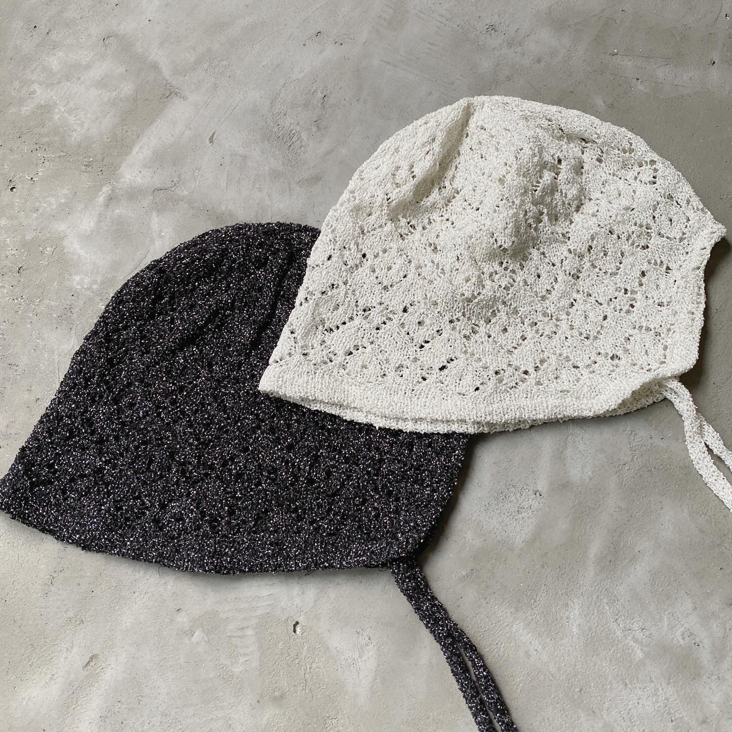 KA278 Lace Hat - Ivory | Black