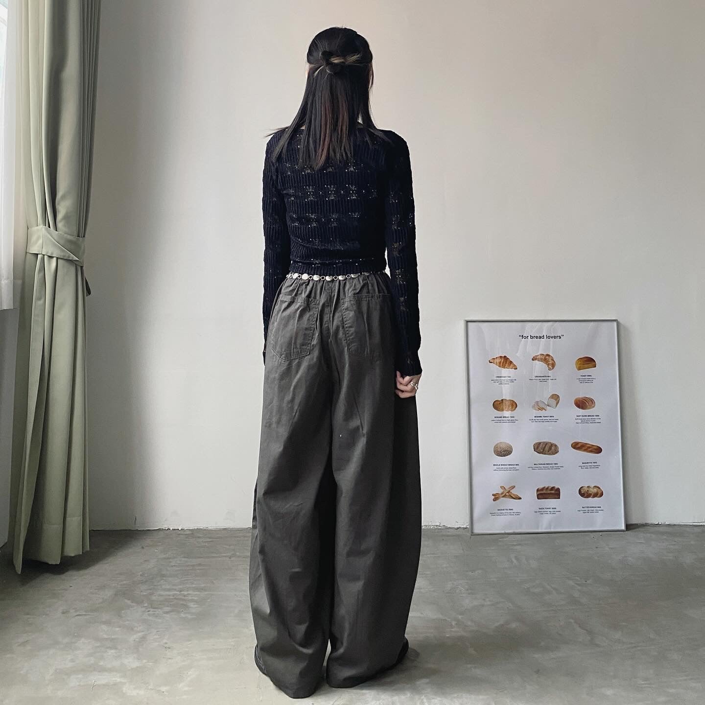 現貨 PT064 Balloon Pants - Ivory | Charcoal