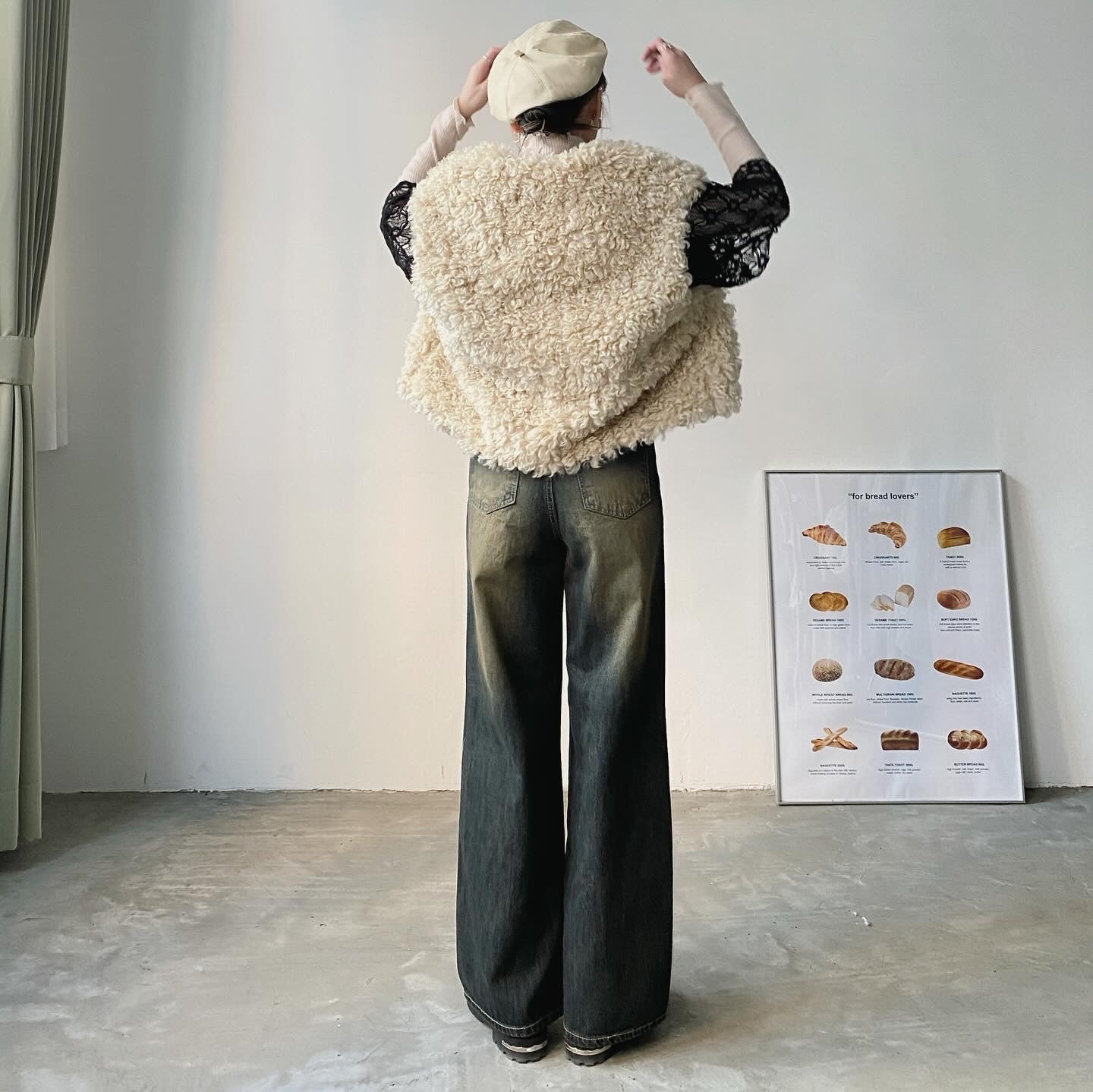 現貨 VT189 Teddy Bear Vest Coat - Beige