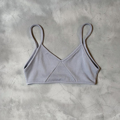 現貨 VT151 V-Neck Bra Top - Beige | Gray | White | Black