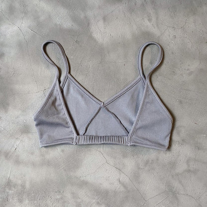 現貨 VT151 V-Neck Bra Top - Beige | Gray | White | Black