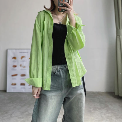 現貨 TP360 Oversize Shirt - Green | Pink