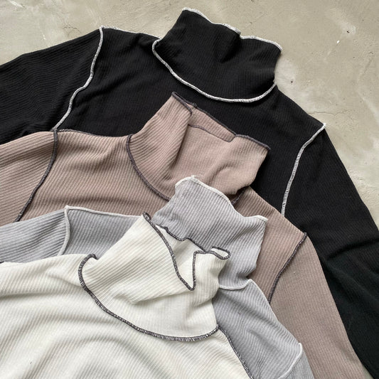 現貨 TP289 Point Line Pola Top - White | Brown | Gray | Black