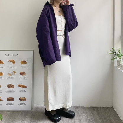 現貨 TP256 Oversize Shirt - Purple | Dark Green | Blue